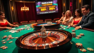 Engage with the excitement of casino gaming at trang chủ gg88, showcasing eager players at a roulette table.